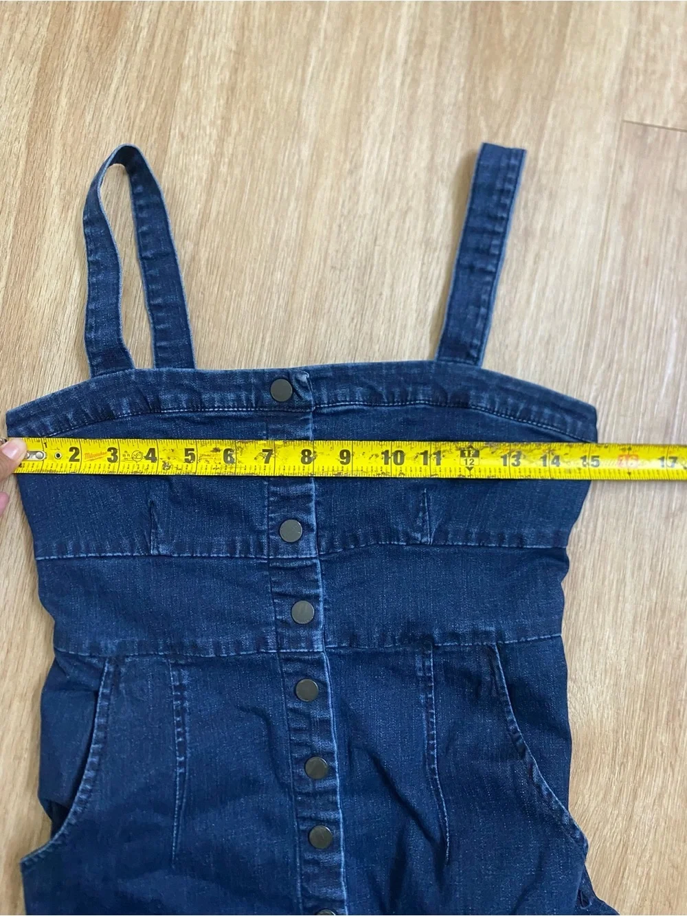 Genetic Denim Indigo Button-Front Denim Sundress